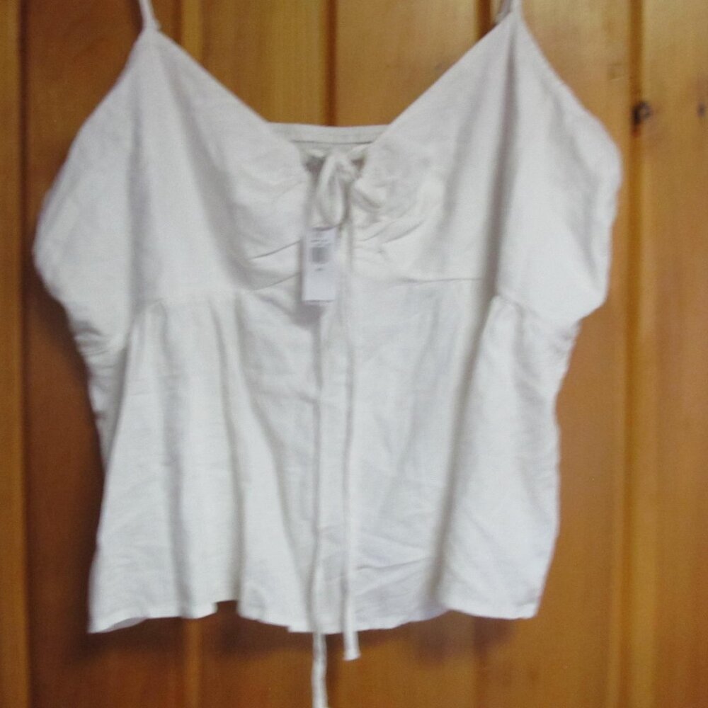 NWT Sexy white Camisole Tank Top adjustable strap tank top sz 2X Plus size XXL